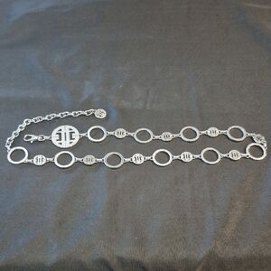 Antonio Melani Silver Chain Adjustable Belt